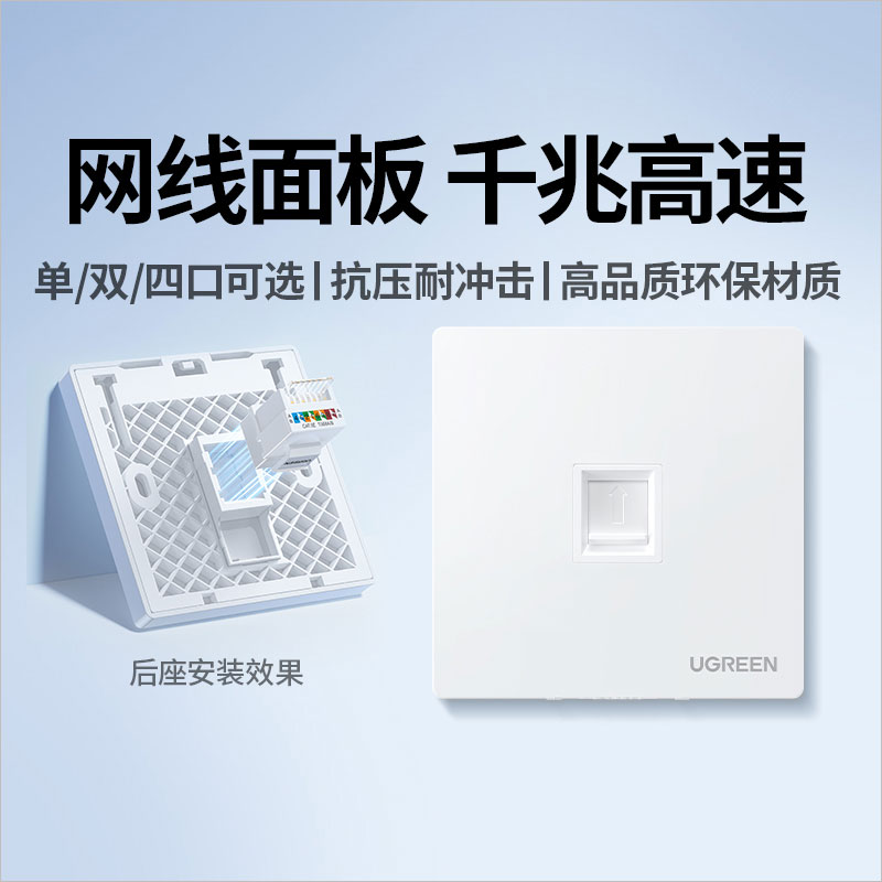 意昂286型千兆网口网络面板