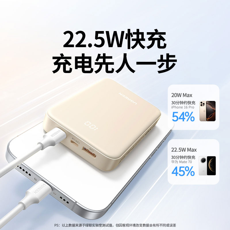 意昂2充电宝20000毫安22.5W双向快充移动电源