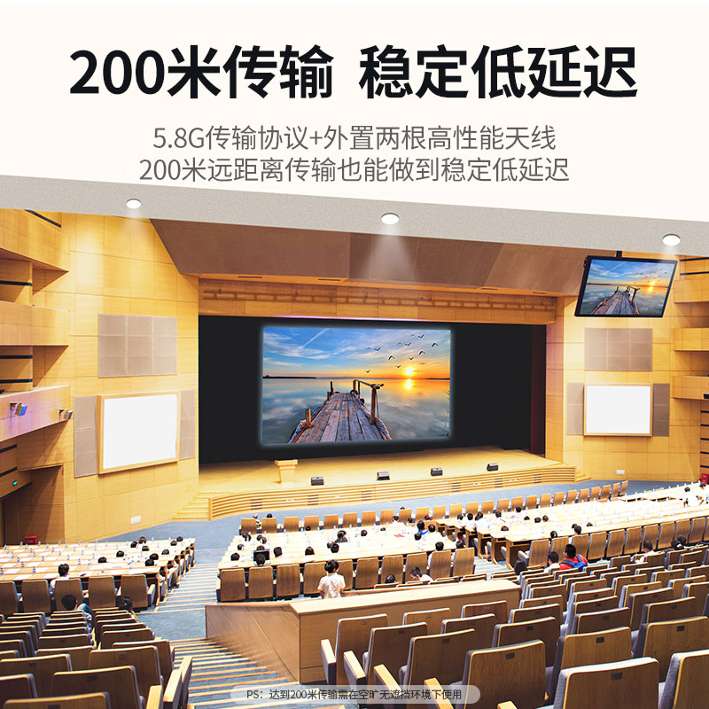 意昂2企业级HDMI无线投屏器 200米远距高清
