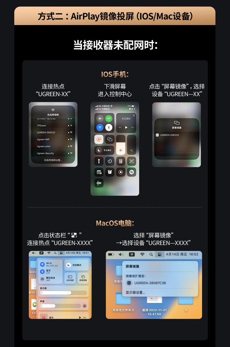 nzkyk CM625 50米远距离 低延迟投屏
