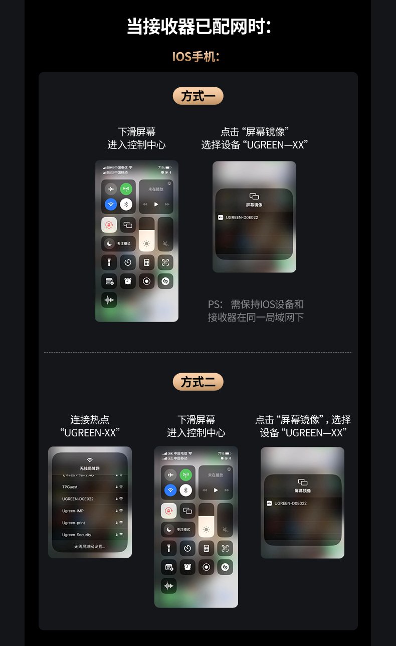 意昂2无线投屏器 多系统兼容 适用广泛