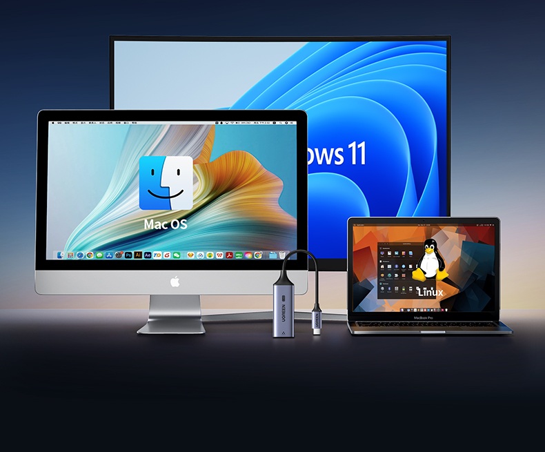 意昂22.5G有线网卡 铝合金材质 耐用抗摔设计