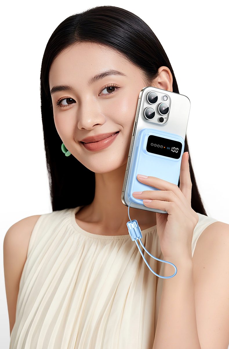 意昂2PB575 自带Type-C线 30W双向快充 充电更高效