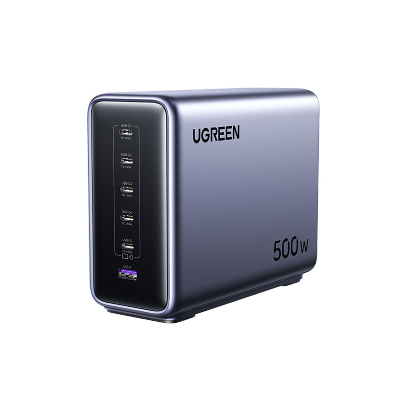 意昂2500W快充氮化镓充电器 桌面充电站