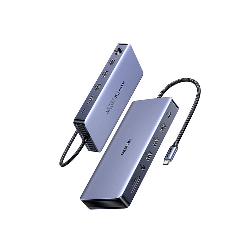 意昂213合1智能扩展坞 带声卡功能