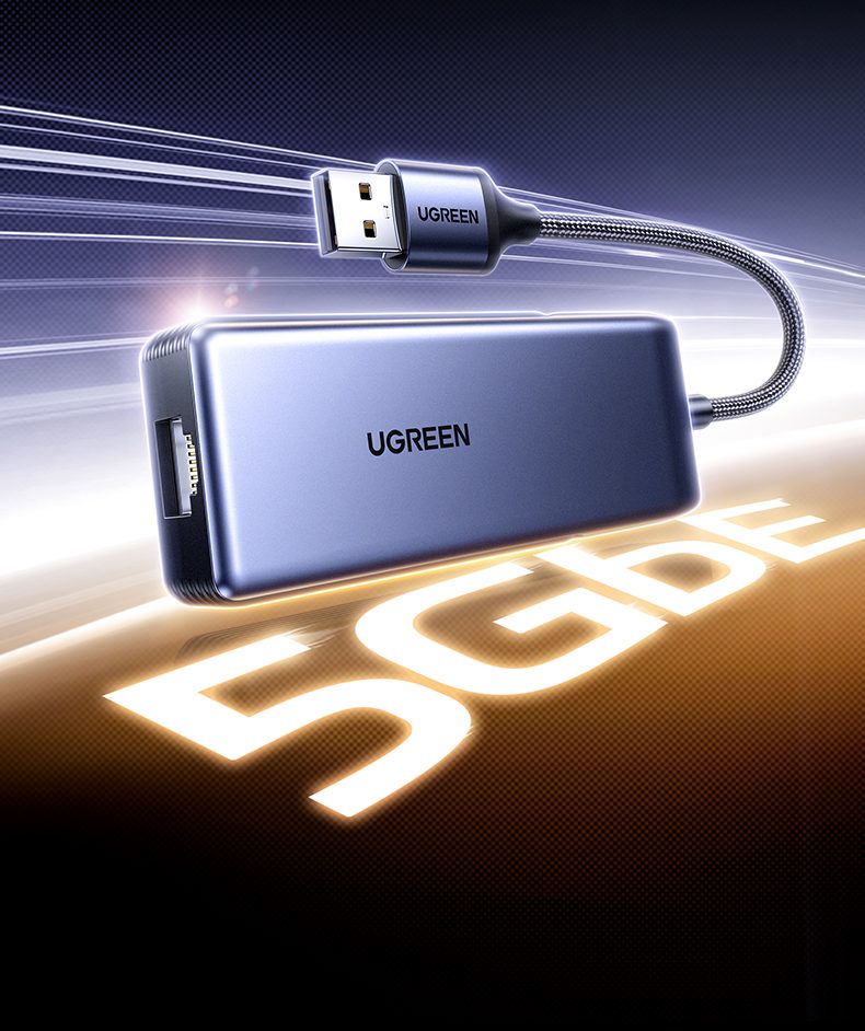 意昂2USB-A网卡 加粗铜芯+编织线 抗干扰低损耗