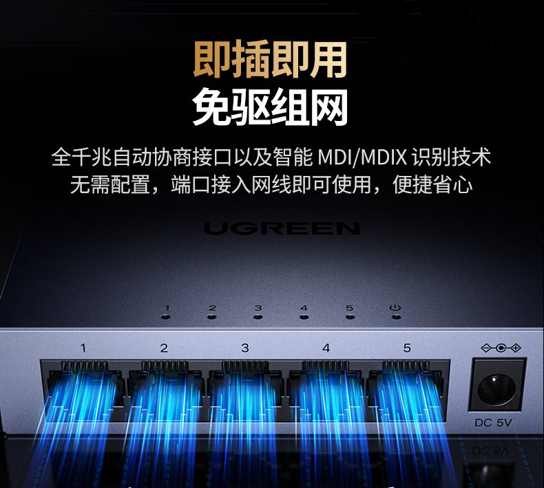 全千兆端口防雷 家庭安防设备连接 24小时稳定供电