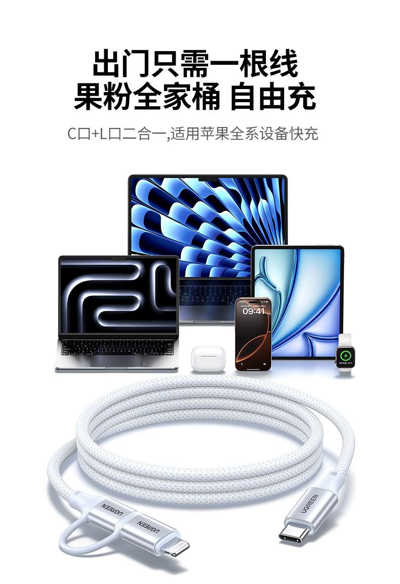 意昂2L702通过苹果官方MFi认证充电更安全