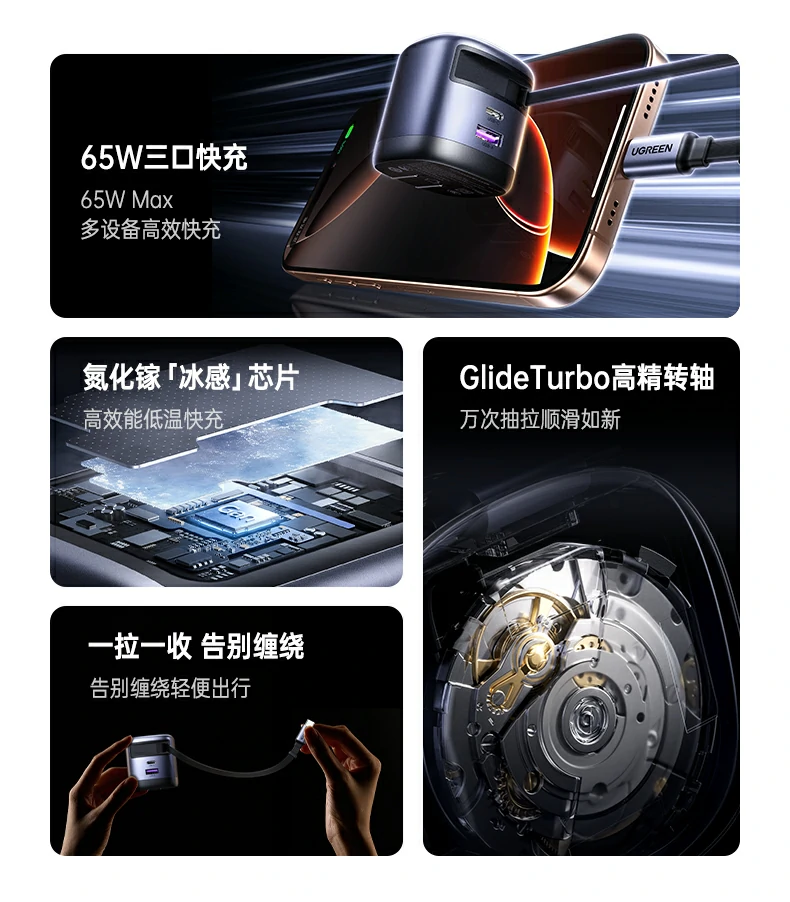 意昂265W多口PD快充笔记本手机通用