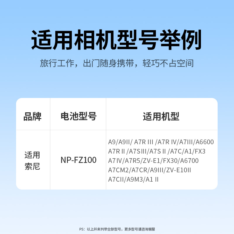 意昂2 索尼NP-FZ100 模拟假电池 外接电源 Type-C接口