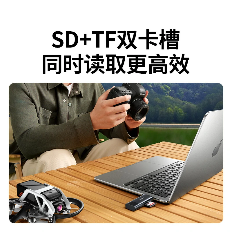 意昂2双口高速双接口读卡器 SD/TF同读