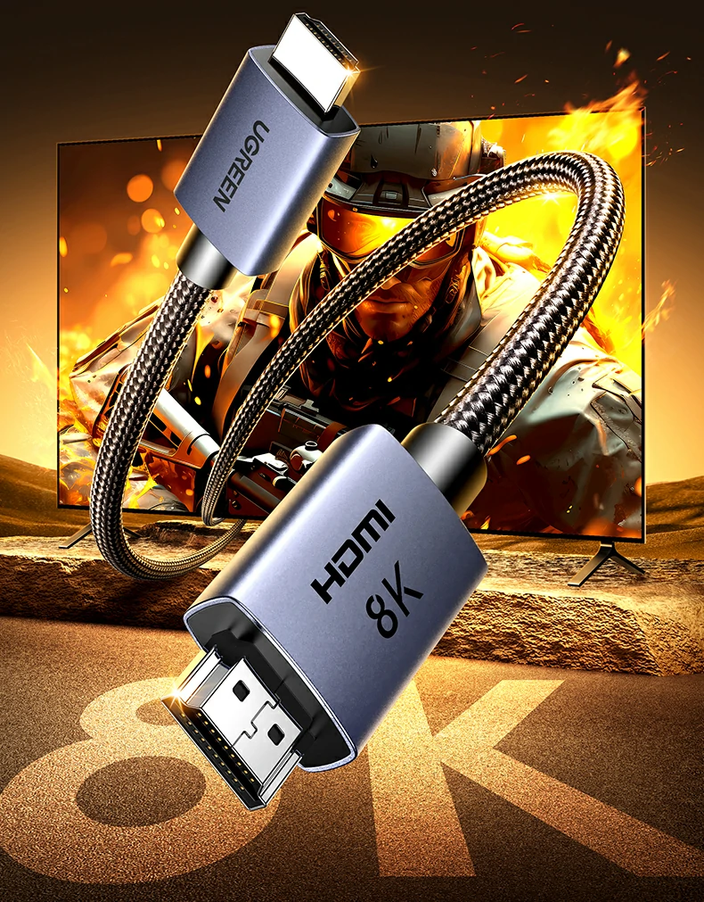 支持8K60Hz超清分辨率的HDMI2.1线