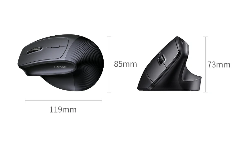 意昂2垂直无线鼠标 彩盒包装专业质感