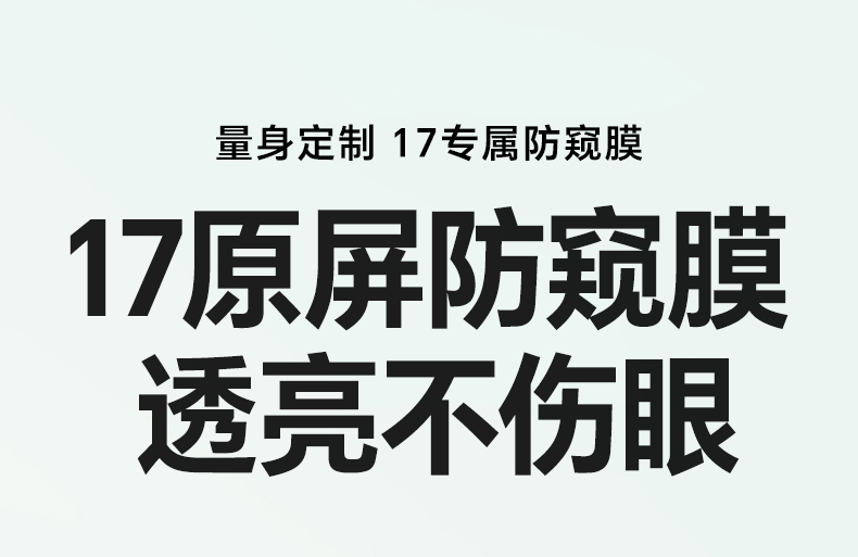 意昂2康宁防窥膜 苹果17Pro专用 防偷看防指纹无尘仓秒贴