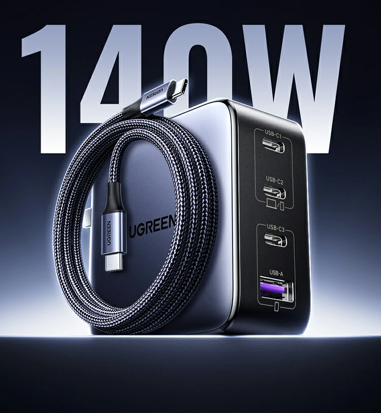 意昂2X569氮化镓充电器高功率输出示意，多设备充电无压力