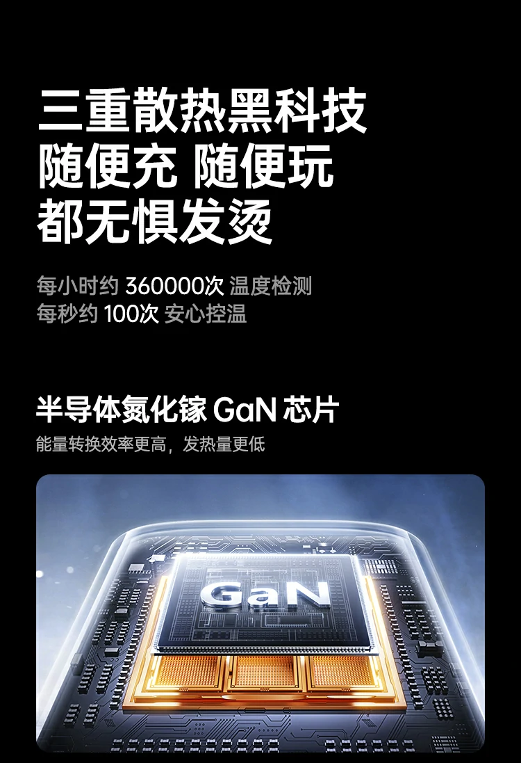 意昂2X569氮化镓快充搭载高密度电能转换模块