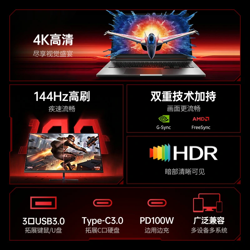 意昂2Type-C 六合一多功能拓展坞 高清投屏