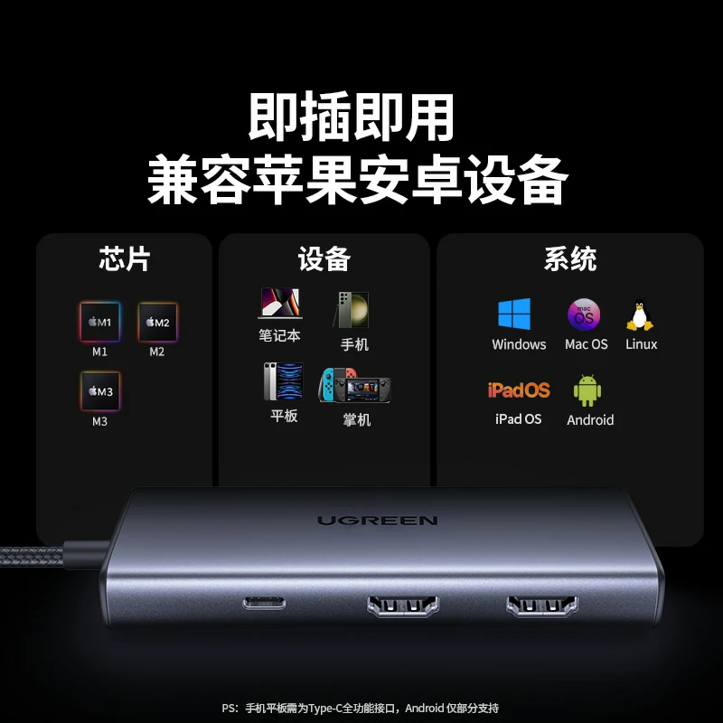 意昂2Type-C 七合一多功能拓展坞