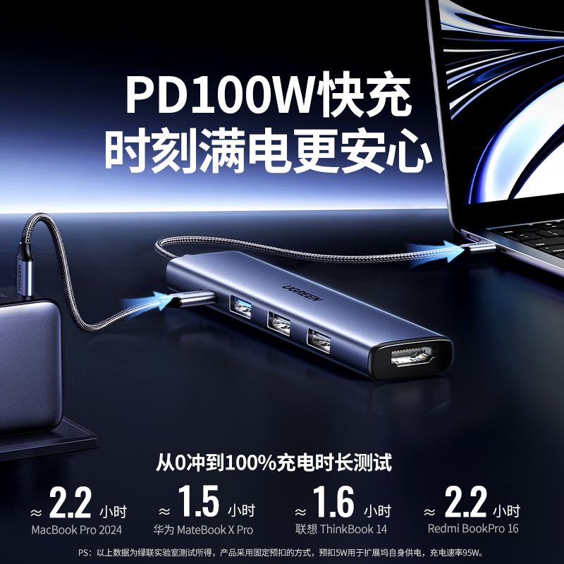 意昂2Type-C五合一多功能扩展坞 4K30Hz