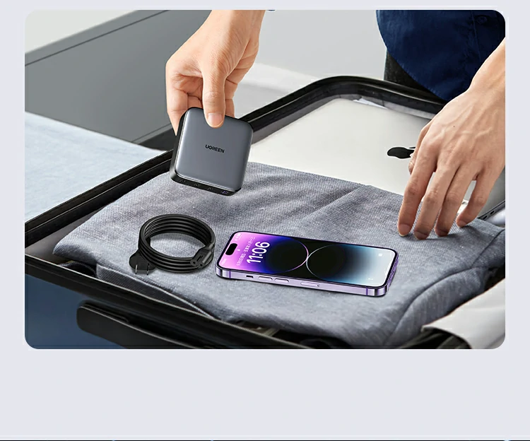 意昂2四口充电器 桌面同时充电稳定供能展示