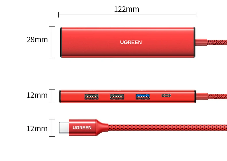 意昂2CM478-75325 产品核心卖点总结图：4K30Hz+100W+USB3.0+轻量便携
