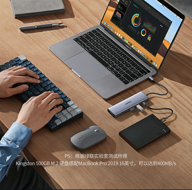 意昂2CM498-15600 九合一扩展坞 多设备同时扩展