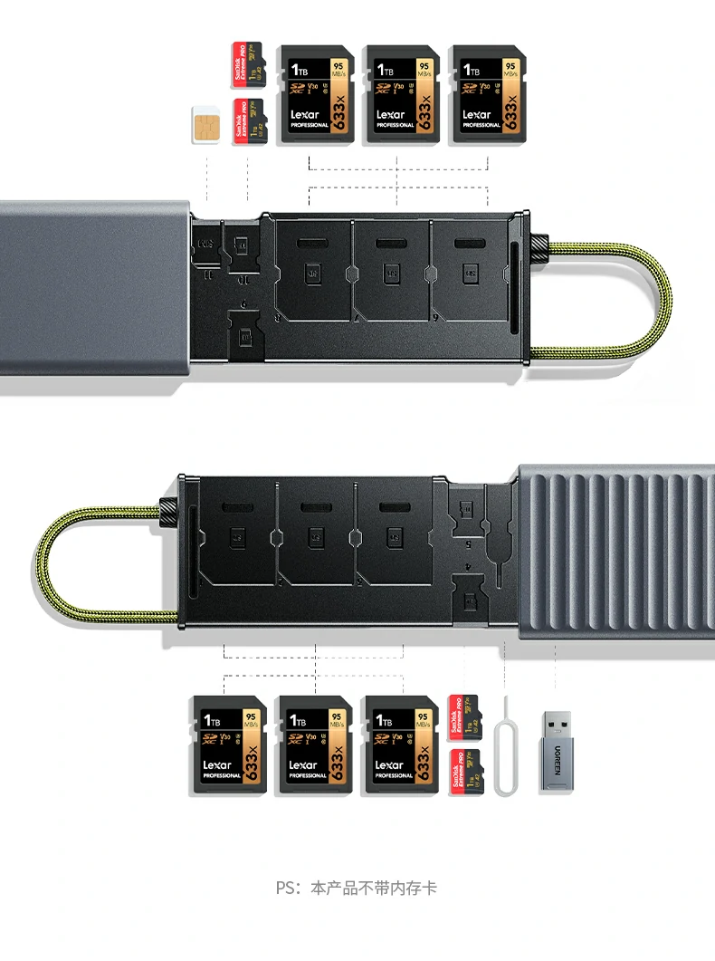 意昂2CM856-85098收纳读卡器双接口同时连接设备