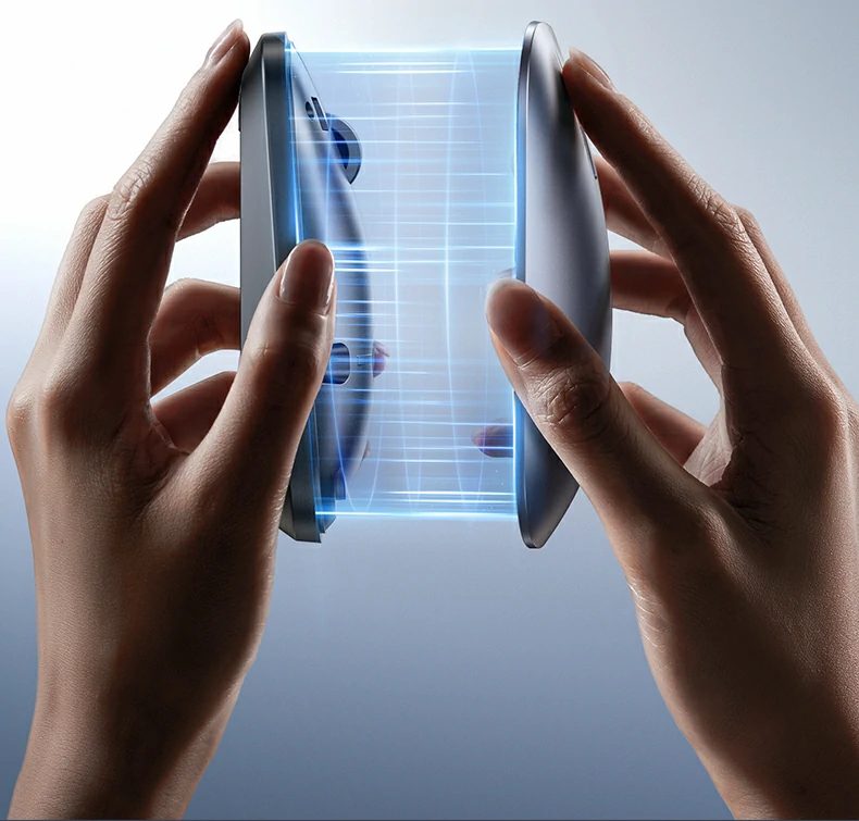 鼠标底部防滑脚垫与开关细节