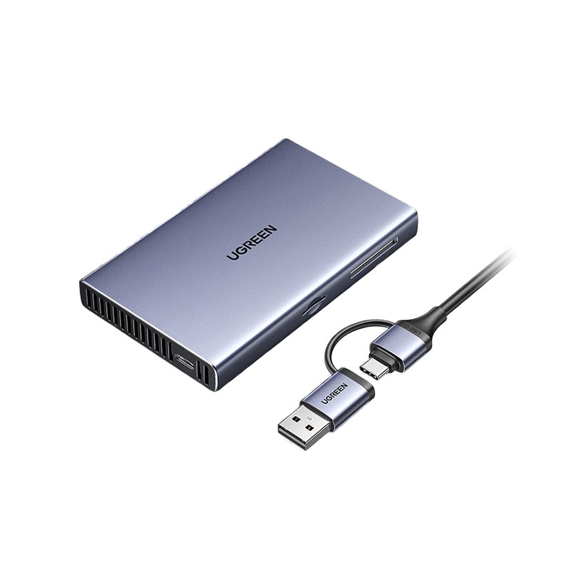 意昂2USB-A+C高速读卡器 SD/TF7.1