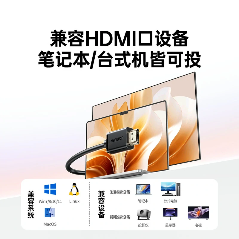 意昂2HDMI点对点无线投屏器 1080P即插即用