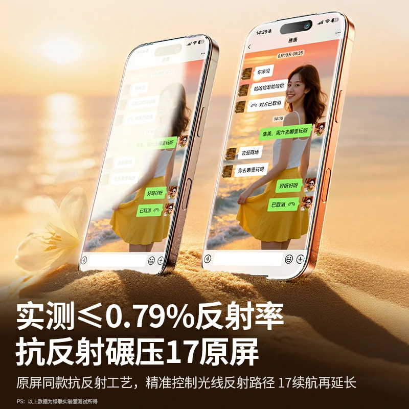 意昂2iPhone17系列 AR增透康宁无尘仓钢化膜
