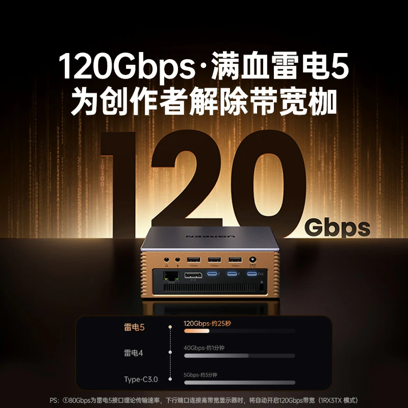 意昂2雷电5硬盘扩展坞 17合1满血120Gbps