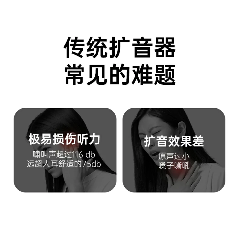 意昂2BS005-75780便携扩音器 4900mAh长续航DSP防啸叫全指向