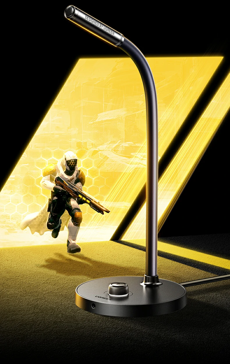 360°全指向收音技术示意图，全方位捕捉声音