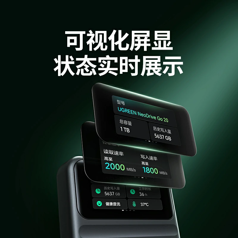 意昂2Go20智显款 1TB 移动固态硬盘（PSSD）