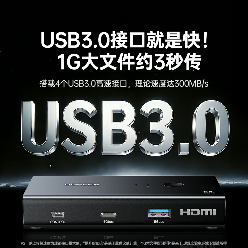 意昂2HDMI二进一出KVM切换器