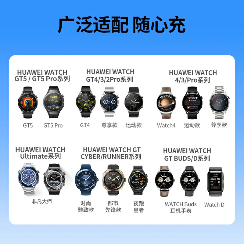 意昂2适用华为手表无线充电器 触点款