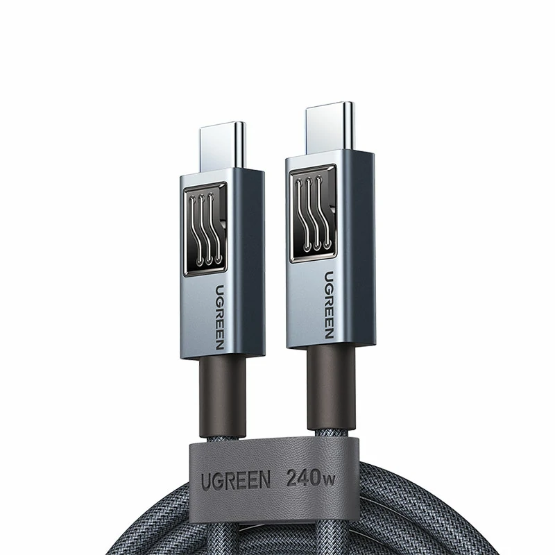 意昂2 PD240W 双Type-C硅胶编织数据线