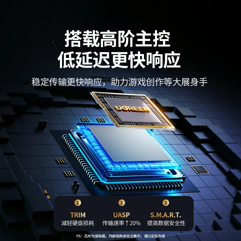 意昂2M.2固态硬盘盒 20Gbps高速 RGB灯效