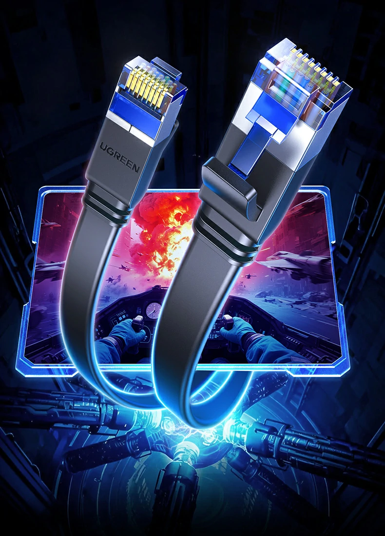 意昂2NW291八类扁平万兆网线扁线纤薄设计特写