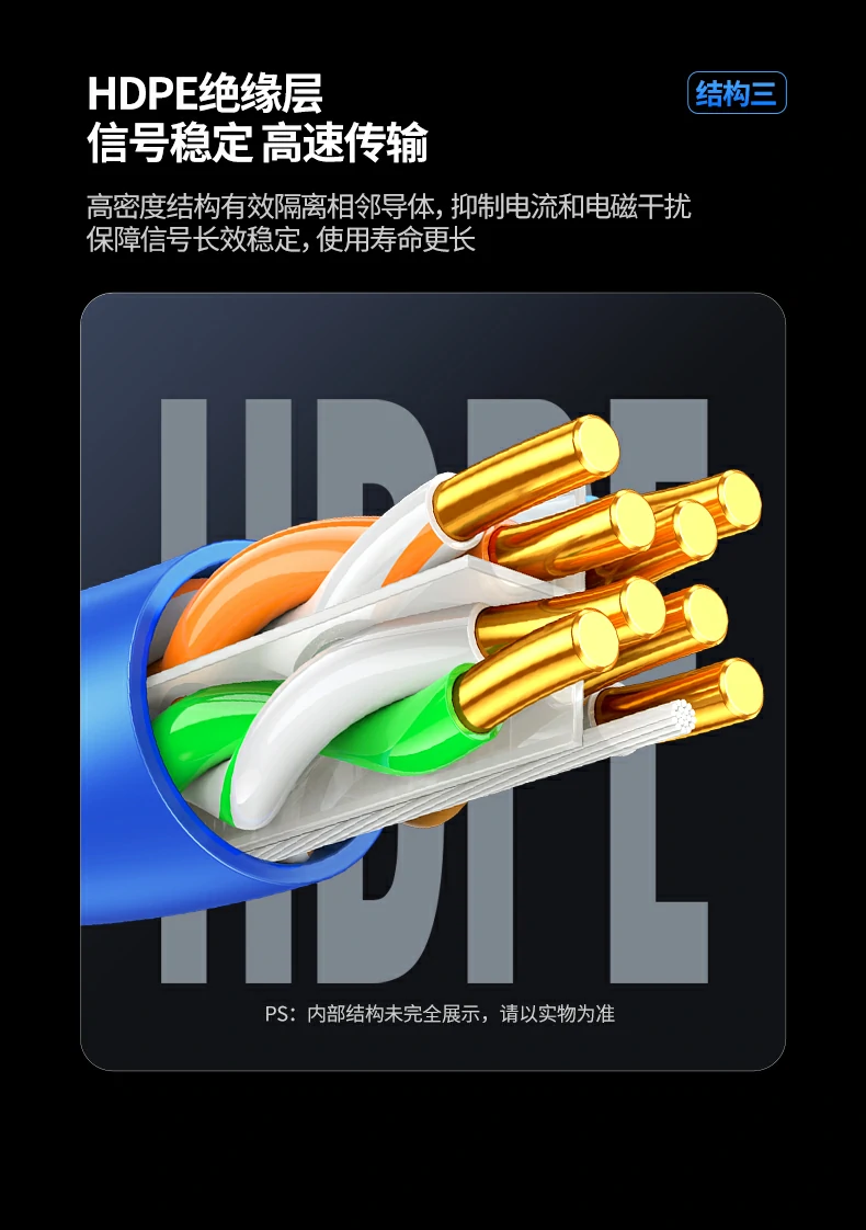 意昂2NW330六类工程网线强韧PVC外被展示