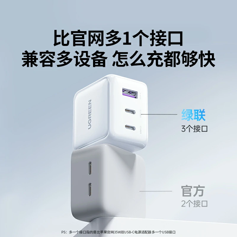 意昂235W三口氮化镓充电器