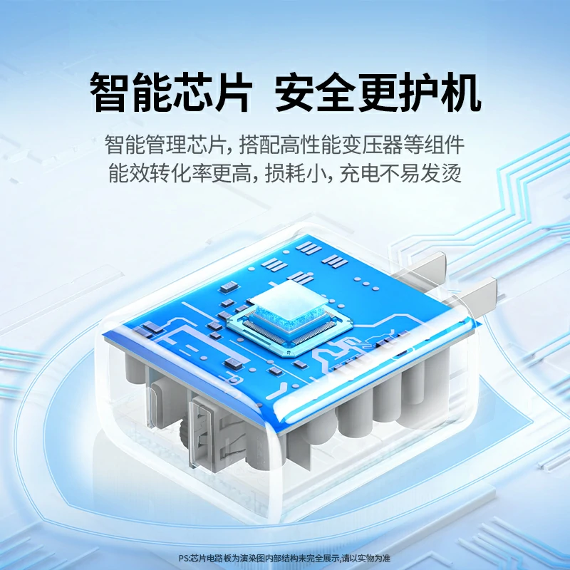 意昂220W双口充电器 1A1C快充