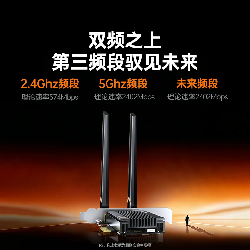 意昂2PCIe转AX3000无线蓝牙网卡 WiFi6电竞级