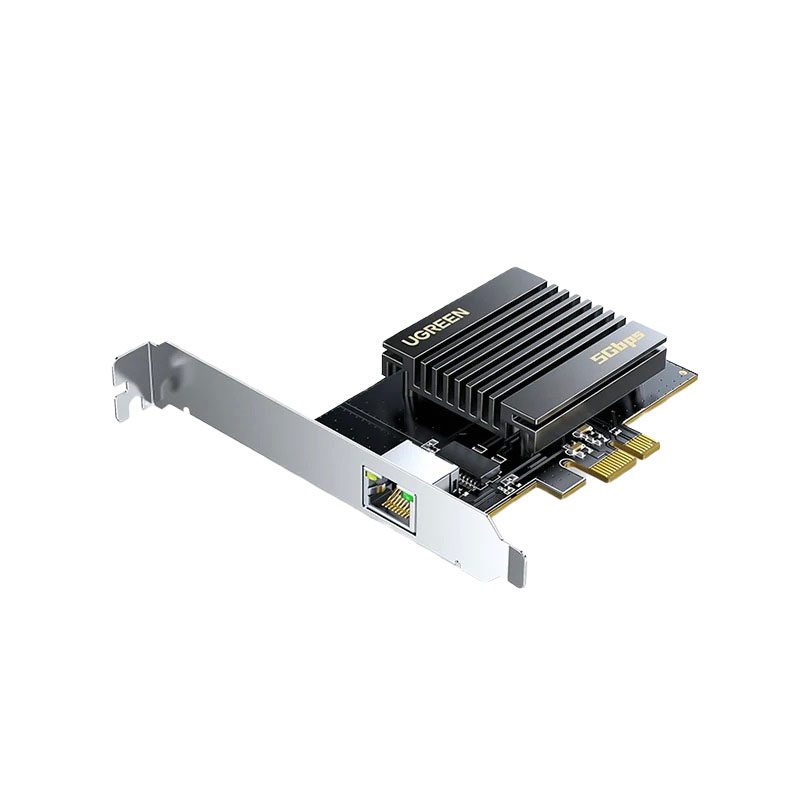 意昂2PCI-e转RJ45 5G有线网卡 瑞昱芯片