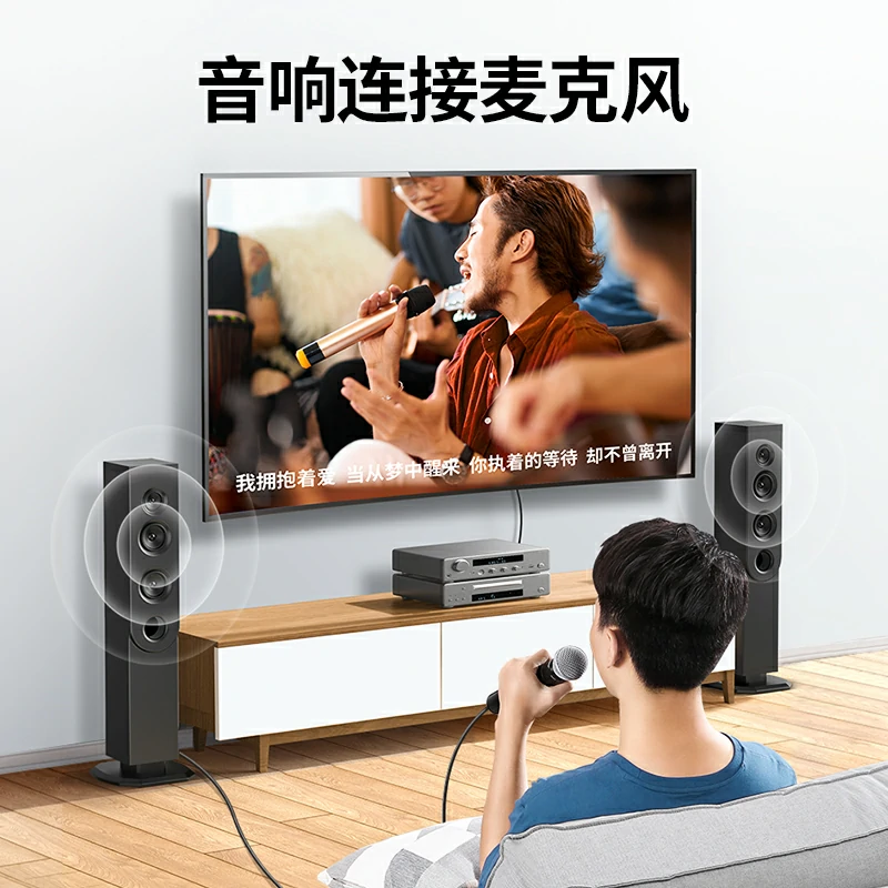 意昂23.5转6.5音频转接头 铜合金高保真转换头