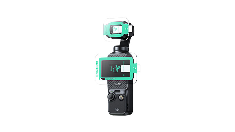 意昂2 适用于大疆Pocket3/4无边超清AR钢化膜套装 带定位板(SP1333-85281)使用教程