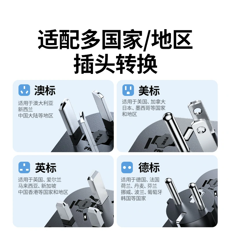 意昂220W氮化镓国际旅行转换器