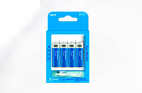 1.5V锂电池 AA AAA可充电蓝色带挂卡可USB充电